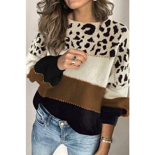 Halima™ | Leopard Print Sweater Comfort and Elegance