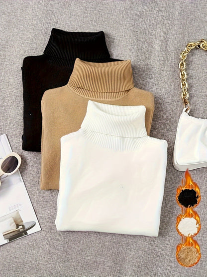 Kaya™ | 3pcs Casual Pullover with Turtleneck for Autumn and Winter