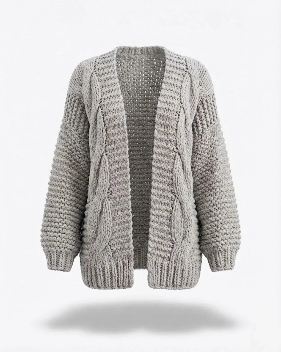 Honorine™ | Chunky Knit Open-Front Cardigan