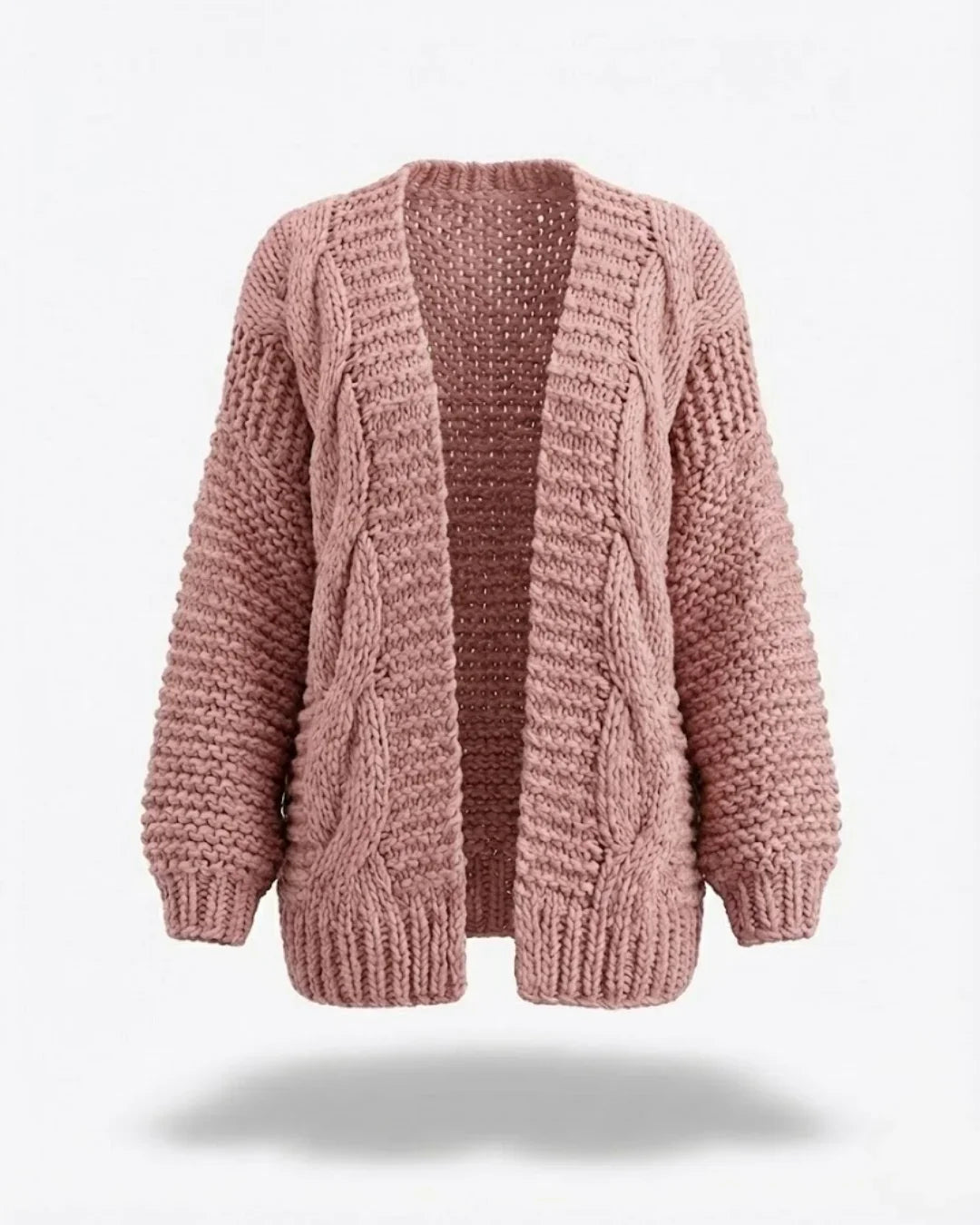 Honorine™ | Chunky Knit Open-Front Cardigan