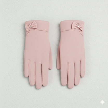 Wrist-Length Velvet Gloves