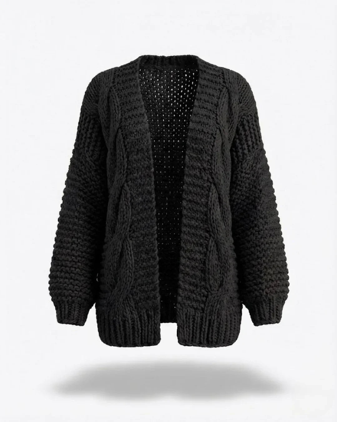 Honorine™ | Chunky Knit Open-Front Cardigan