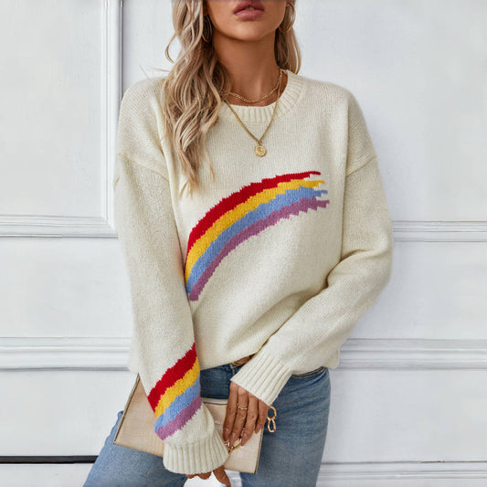 Eliza™ | Casual and Comfortable Rainbow Sweater