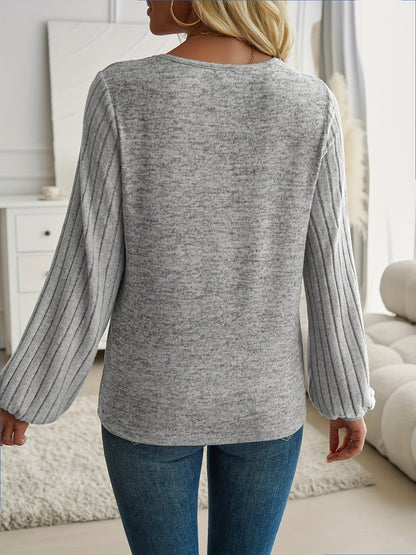Lea™ | Elegant Lantern Sleeve Pullover