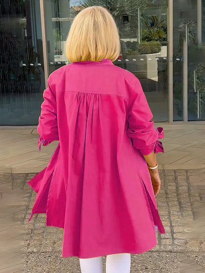 Tina™ | Flared Cotton Shirt Jacket