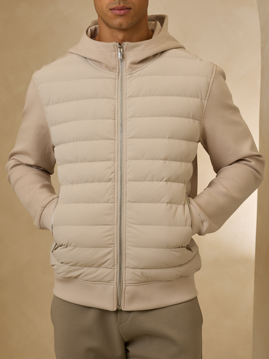 Hybrid Quilted Hooded Jacket