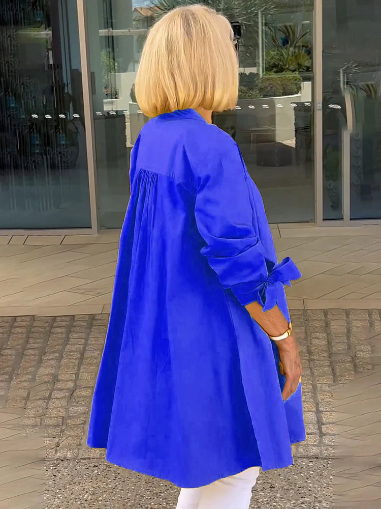 Tina™ | Flared Cotton Shirt Jacket