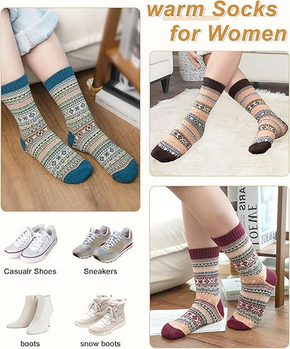 Thermal Fashion Wool Socks (5-Pack)