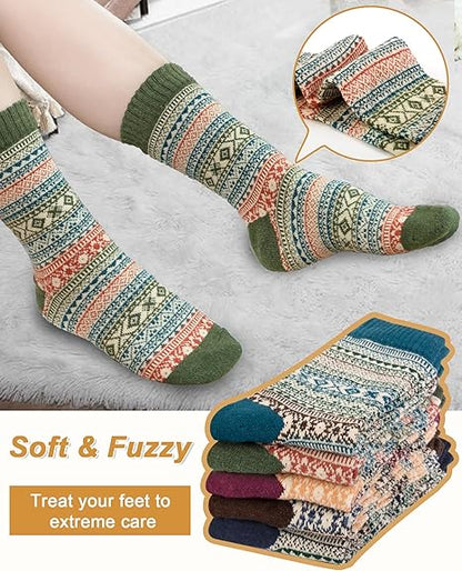 Thermal Fashion Wool Socks (5-Pack)