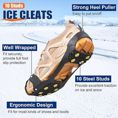Ice Cleats Anti-Slip for Shoes & Boots