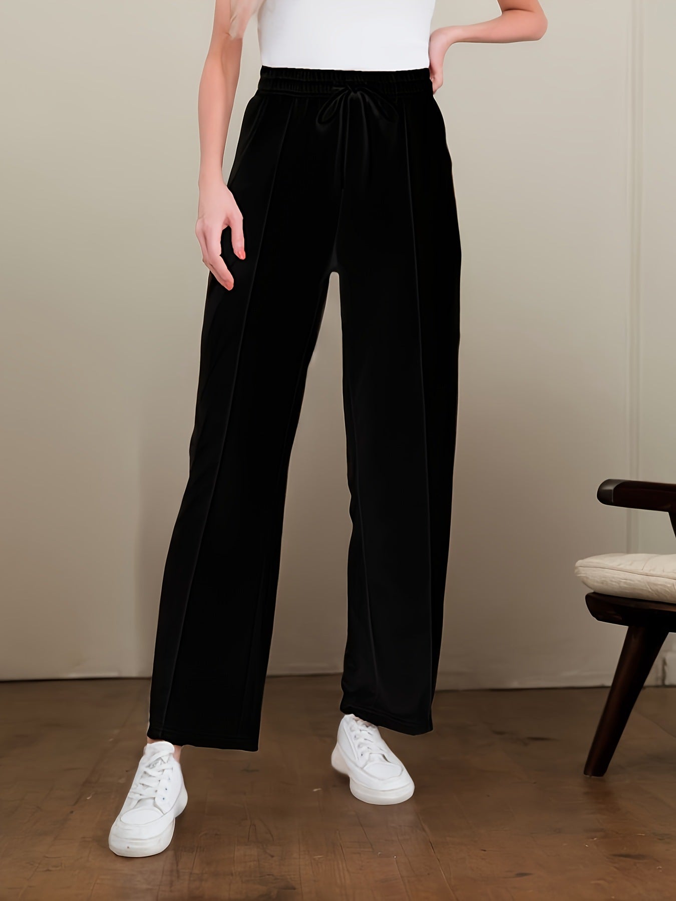 Bulma™ | Elegant Wide-Leg Cotton Pants