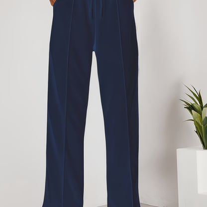 Bulma™ | Elegant Wide-Leg Cotton Pants