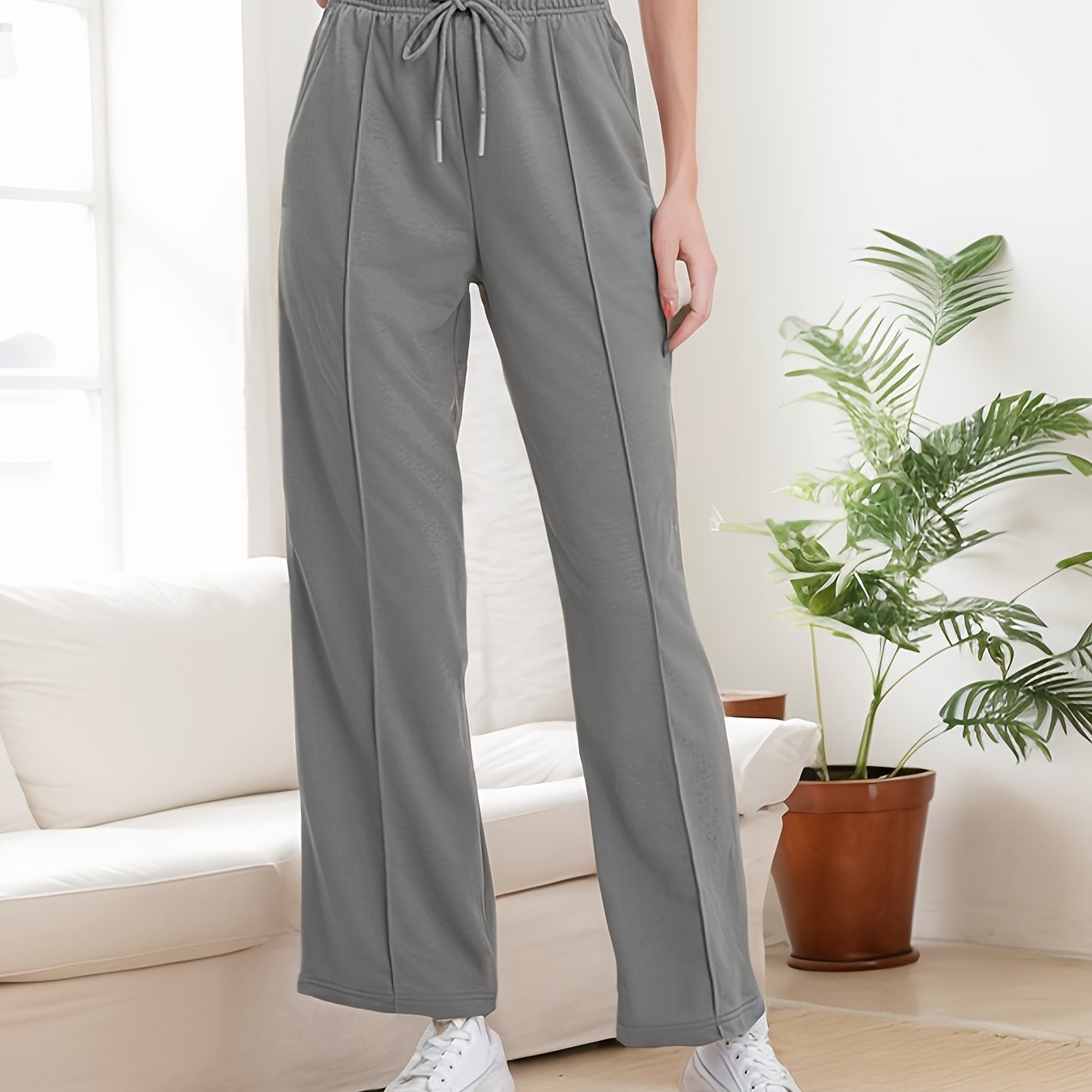 Bulma™ | Elegant Wide-Leg Cotton Pants