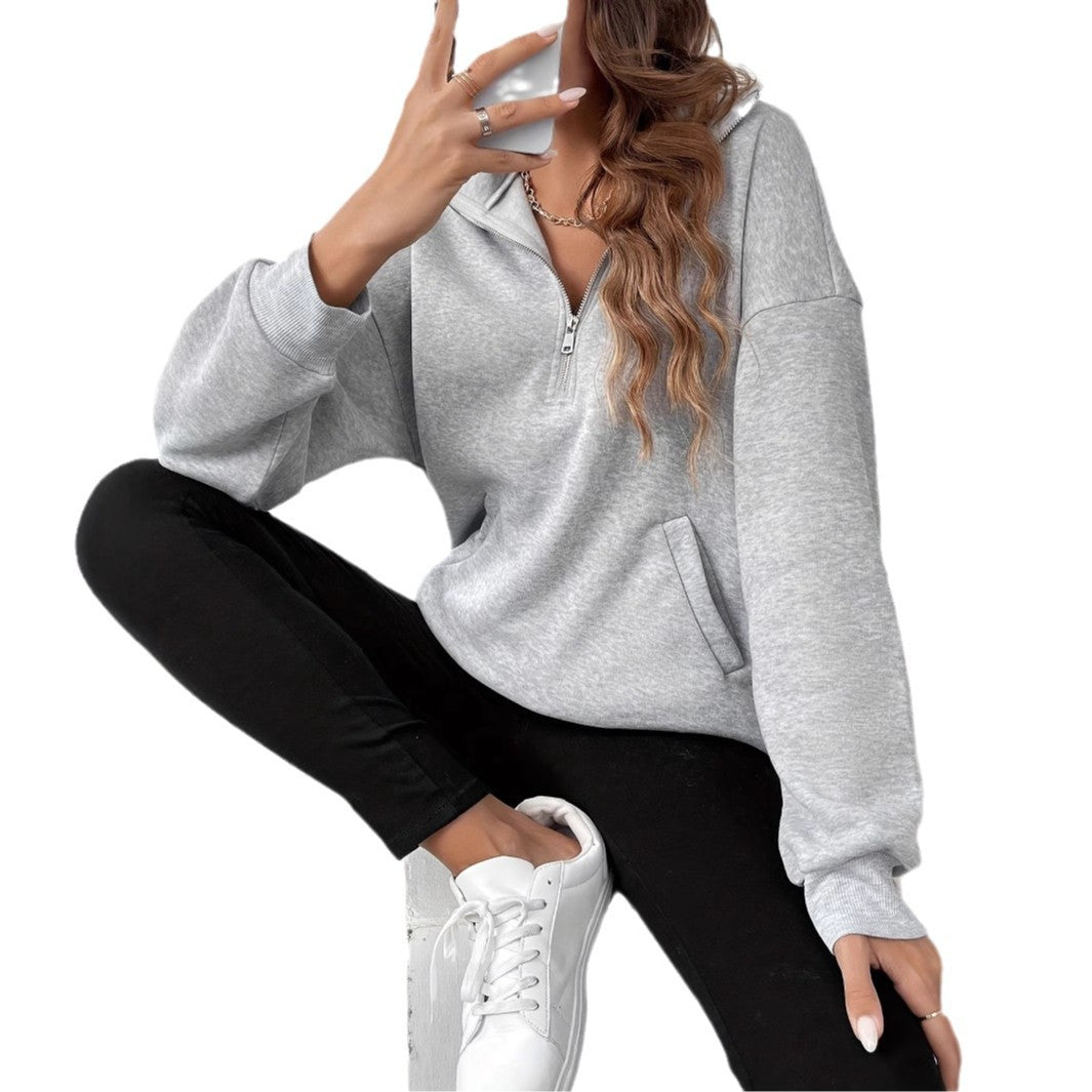 Meghan™ | Cozy Half-Zip Sweatshirt