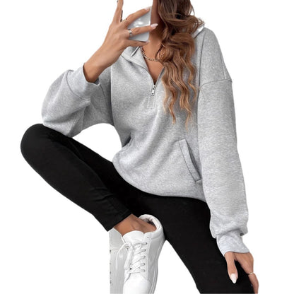 Meghan™ | Cozy Half-Zip Sweatshirt