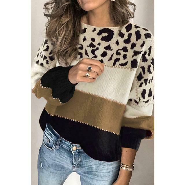 Halima™ | Leopard Print Sweater Comfort and Elegance