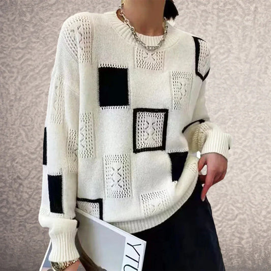 Heidi™ | Elegant and Comfortable Patchwork Sweater