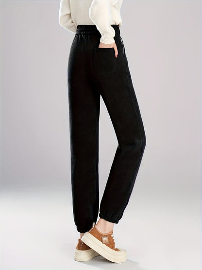 Catriona™ | Fleece-Lined Corduroy Relaxed Jogger Pants