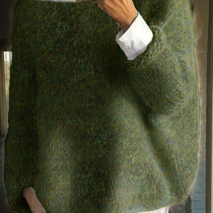 Mia™ | Fuzzy Oversized Boat-Neck Sweater