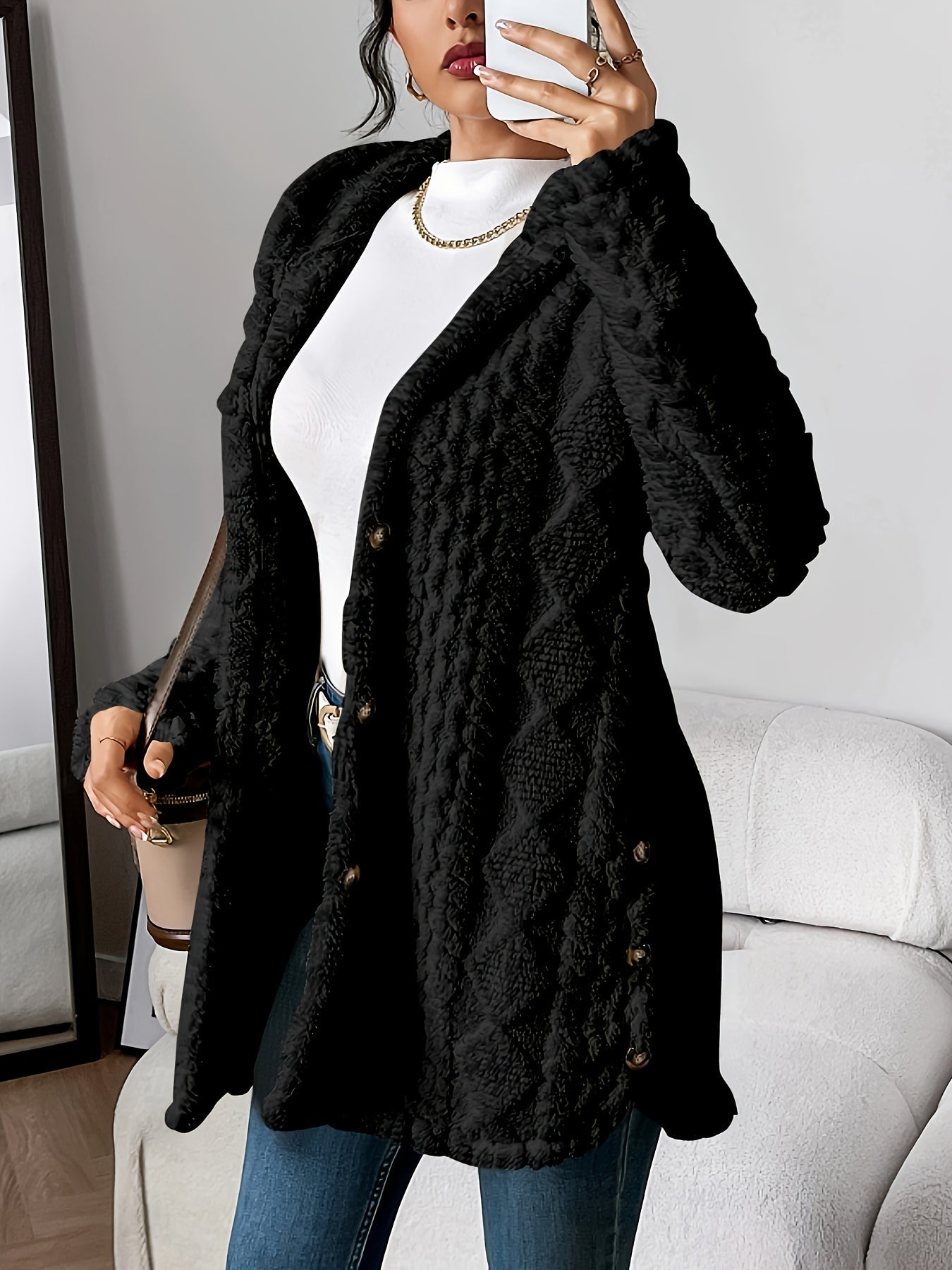 Mel™ | Cozy Hooded Cardigan