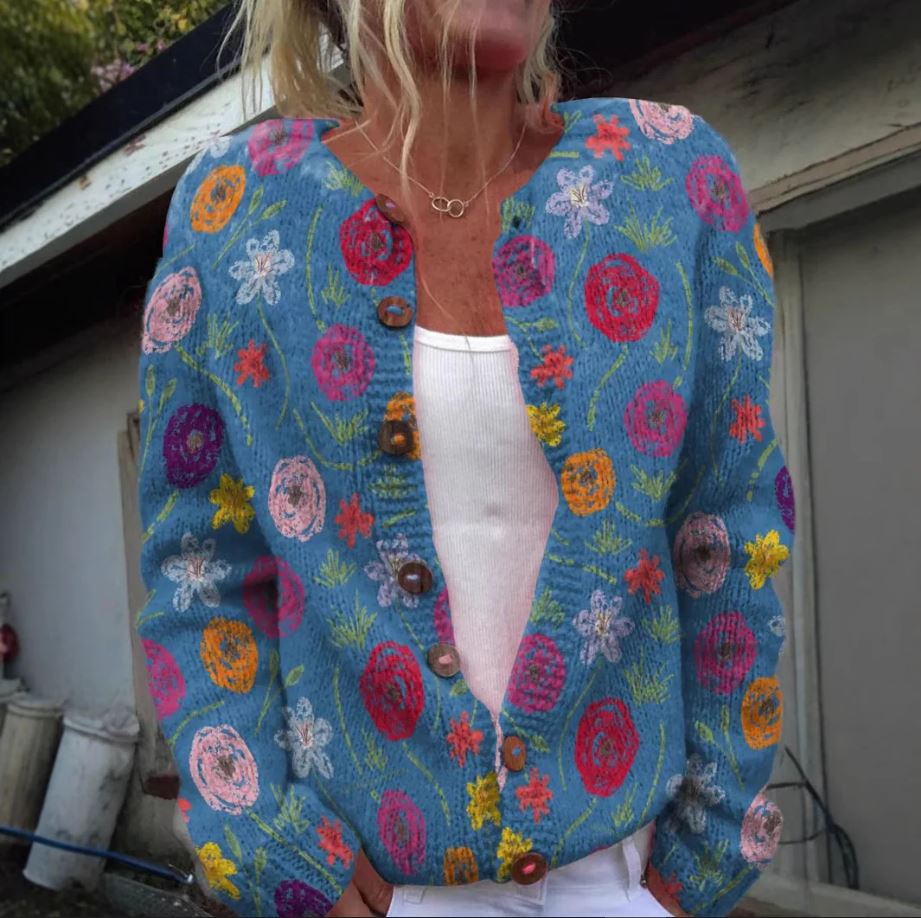 Tilda™ | Elegant Floral Cotton Jacket