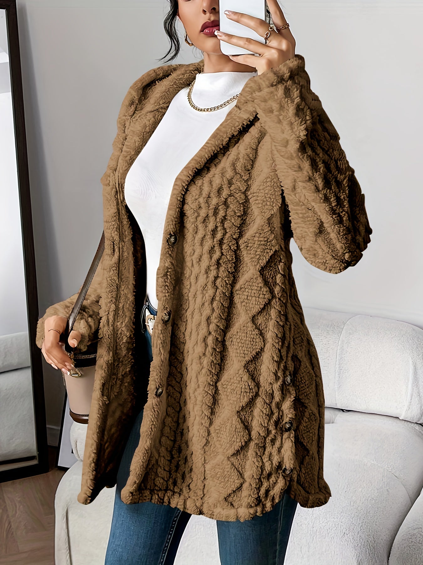 Mel™ | Cozy Hooded Cardigan