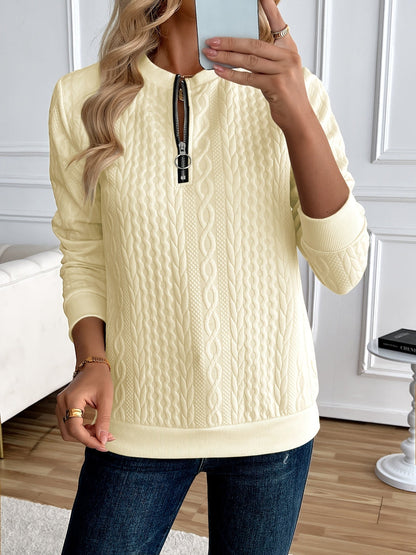 Naya™ | Chic Half-Zip Sweatshirt