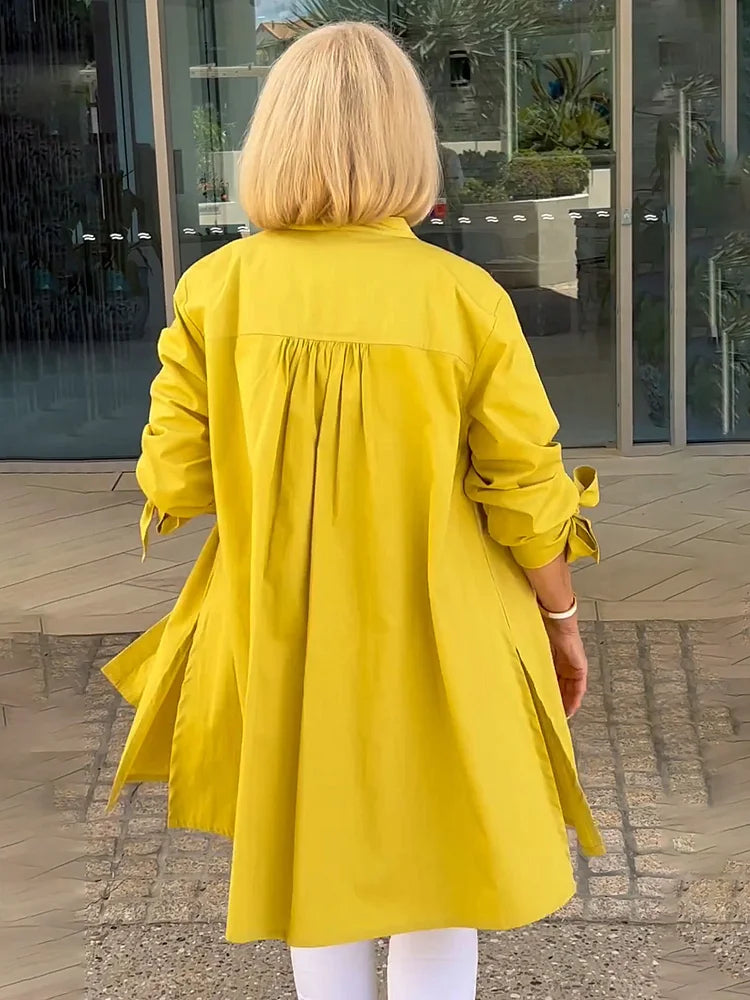 Tina™ | Flared Cotton Shirt Jacket