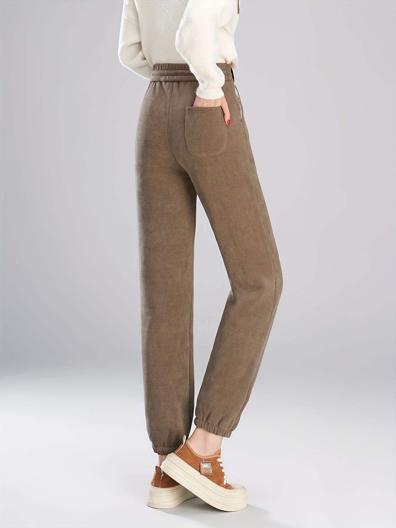 Catriona™ | Fleece-Lined Corduroy Relaxed Jogger Pants
